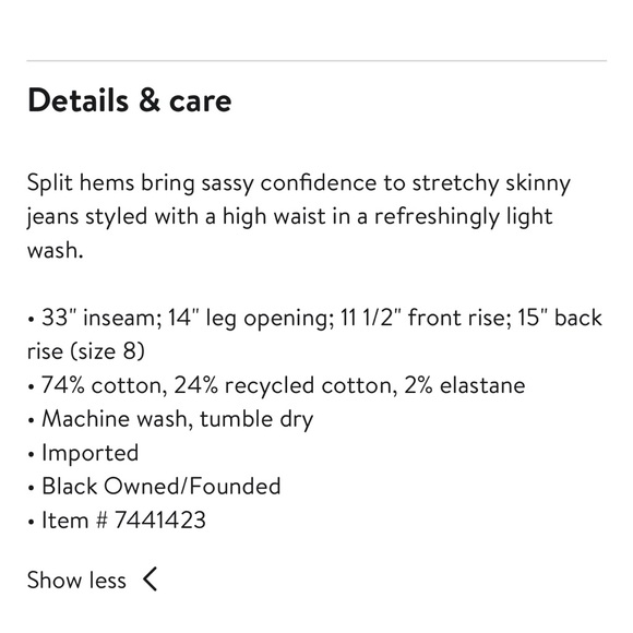 Good American Good Classic Split Hem Stretch Skinny Jeans - Picture 15 of 15